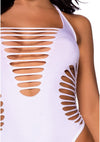 Weißer moderner Neckholder Body mit markanten Cut-Out Details von Leg Avenue – Ansicht 9