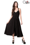 Elegantes Gothic Party-Kleid mit asymmetrischem Schnitt | Ocultica
