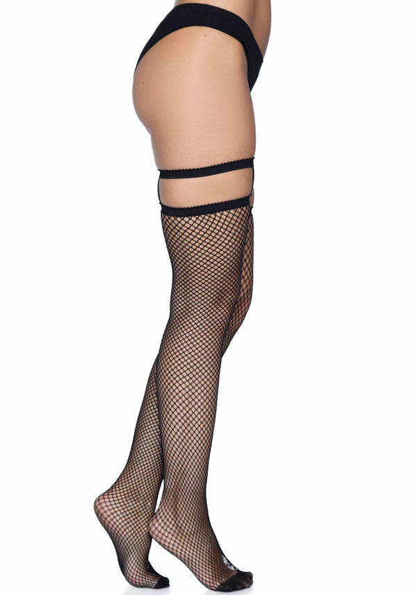 Halterlose Strümpfe mit Strumpfband schwarz | Leg Avenue
