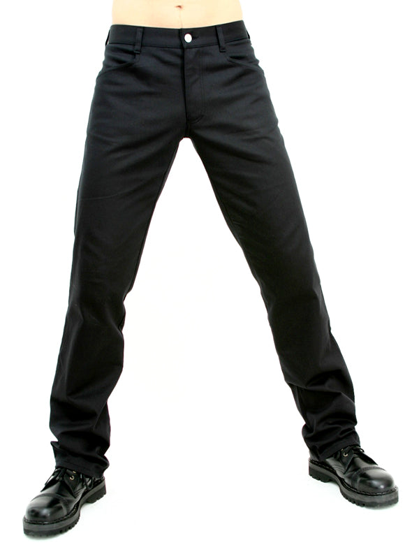 Klassische Jeans mit Stretch & Szene-Attitüde Schwarz | Aderlass