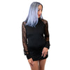 Annabelle Top im romantisch-verspielten Gothic-Stil Schwarz | Aderlass