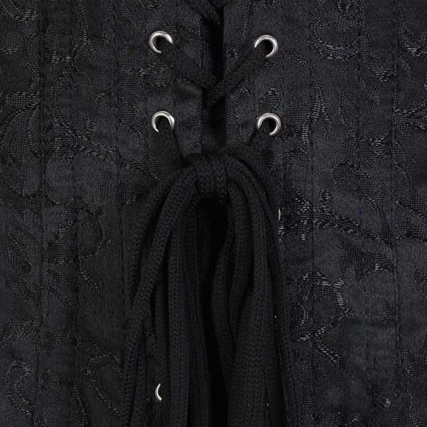 Unterbrust-Korsett Brocade Schwarz | Aderlass