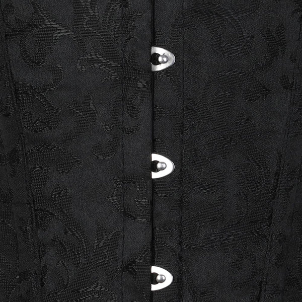 Unterbrust-Korsett Brocade Schwarz | Aderlass