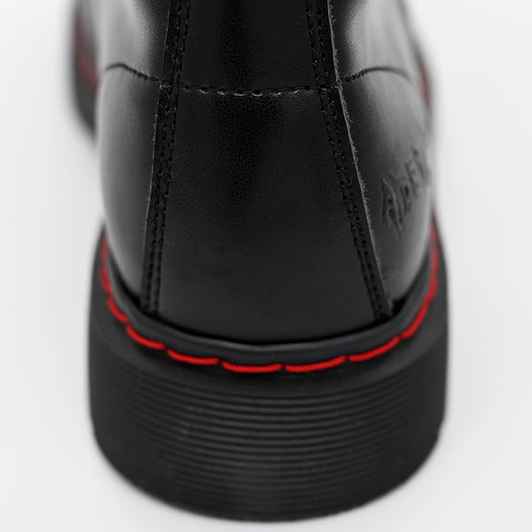 10‑Loch Schnürung - klassische Biker-/Punk-Ästhetik Schwarz | Aderlass