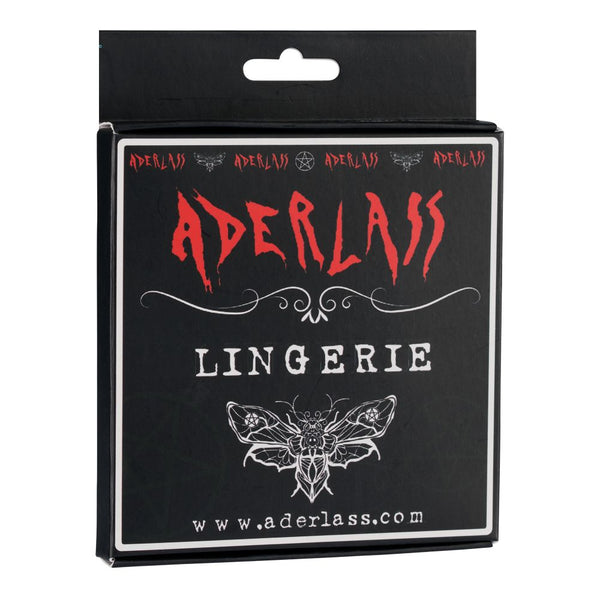 Lingerie Damen-String in elegantem Schwarz | Aderlass