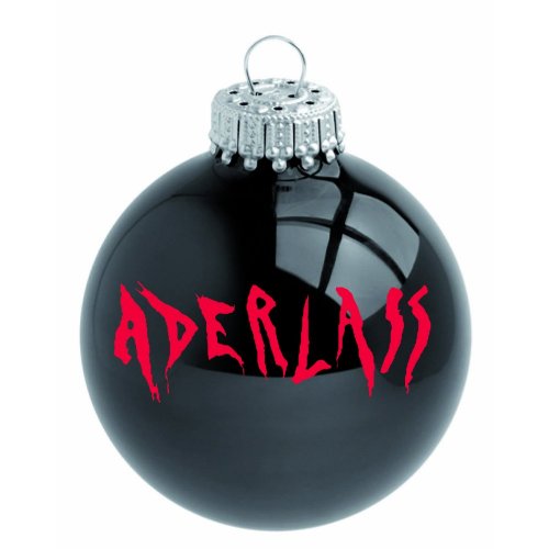 Christbaumkugeln Set 4 Glaskugeln Schwarz | Aderlass