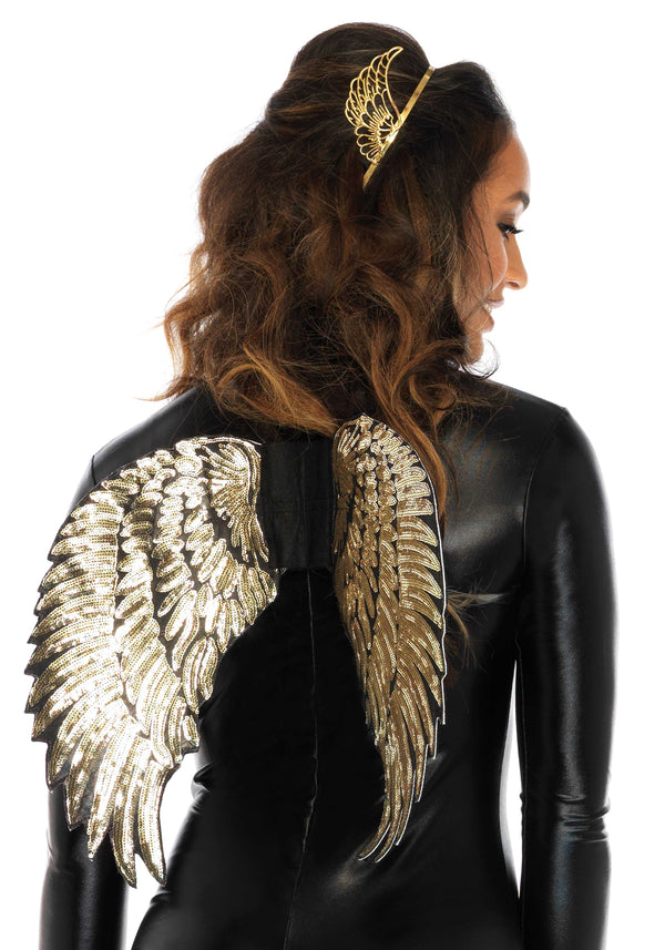 Kostümzubehör - Goldene Mini Engel Flügel | Leg Avenue