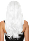 Weißes voluminöses Perückenmodell mit gewellten Locken von Leg Avenue – Ansicht 2