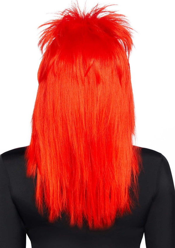 Rotes wildes Rockstar Haarteil mit voluminöser Struktur von Leg Avenue – Ansicht 2