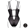 Schwarzer eleganter Body mit feiner Spitze und Rückenausschnitt von Le Désir by Shots – Ansicht 6