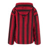 Traditioneller Baja-Hoodie im Ethno-Look Schwarz Rot | Black Pistol