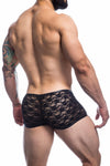 Herren Boxershorts mit Spitze Schwarz | CUT4MEN