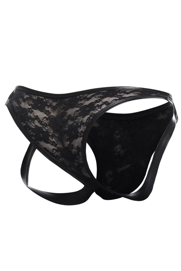 Herren Jockstrap mit Spitze Schwarz | CUT4MEN
