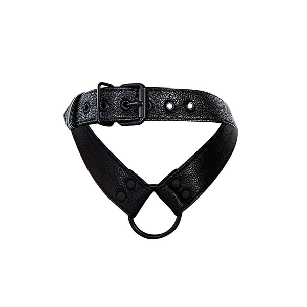 Herren-Harness mit Metallringen und Schnallenverstellung Schwarz | CUT4MEN