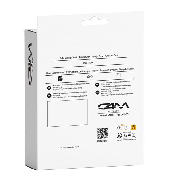 Herren-Harness mit Metallringen Weiß | CUT4MEN