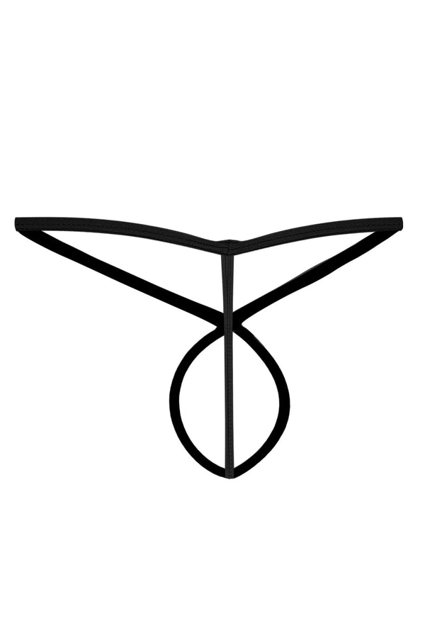 Ouvert-Herren-String Schwarz | CUT4MEN