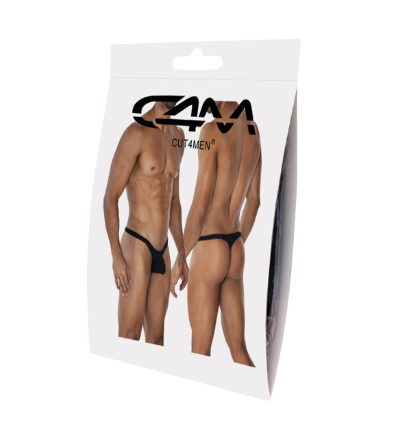 Herren-Bulge-String Schwarz | CUT4MEN