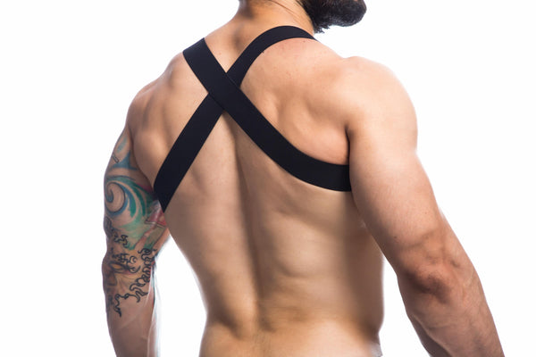 Herren-Brust-Harness Schwarz | CUT4MEN