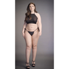 Schwarzes funkelndes zweiteiliges Lingerie Set mit elegantem Strassbesatz von Le Désir by Shots – Ansicht 7