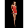 Rotes verführerisches weihnachtliches Babydoll Set mit gewagter Brustöffnung von Le Désir by Shots – Ansicht 5