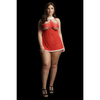 Rotes verführerisches weihnachtliches Babydoll Set mit gewagter Brustöffnung von Le Désir by Shots – Ansicht 12