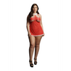 Rotes verführerisches weihnachtliches Babydoll Set mit gewagter Brustöffnung von Le Désir by Shots – Ansicht 8