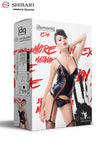 Wetlook Strapshemd Emi - Schwarzes Rot | Demoniq