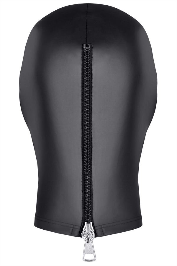 Wetlook BDSM Maske TDMaskblack003 mit verschließbarem Reißverschluss | Demoniq