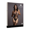 Schwarzer verführerischer Bodystocking mit Netzoptik und Strapsen von Le Désir by Shots – Ansicht 2
