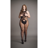 Schwarzer aufregender Neckholder Bodystocking mit wildem Leopardenmuster von Le Désir by Shots – Ansicht 14