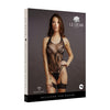 Schwarzer verführerischer Ouvert Teddy mit Strassdetails von Le Désir by Shots – Ansicht 2