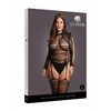 Schwarzer atemberaubender langärmeliger Bodystocking mit elegantem Rollkragen | Le Désir by Shots