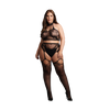 Schwarzes atemberaubendes zweiteiliges Dessous Set mit edler Spitze von Le Désir by Shots – Ansicht 8