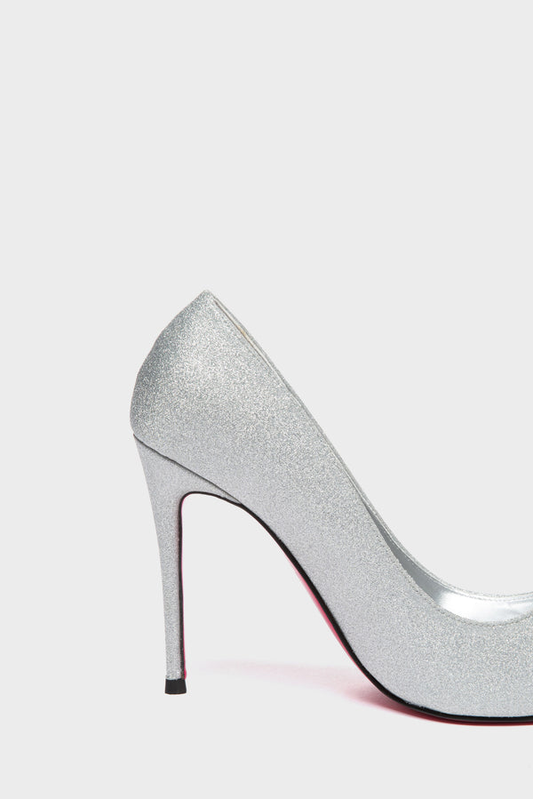 TAYA 100 Pumps in Silber Glitzer von Giaro – Ansicht 6