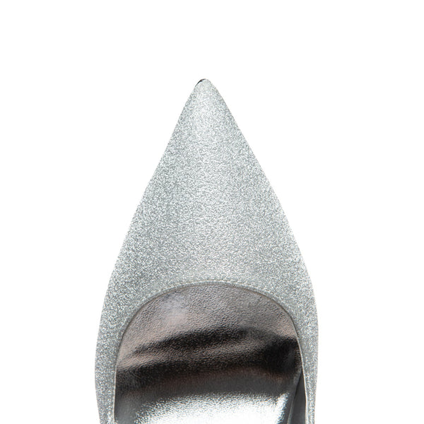 TAYA 100 Pumps in Silber Glitzer von Giaro – Ansicht 4
