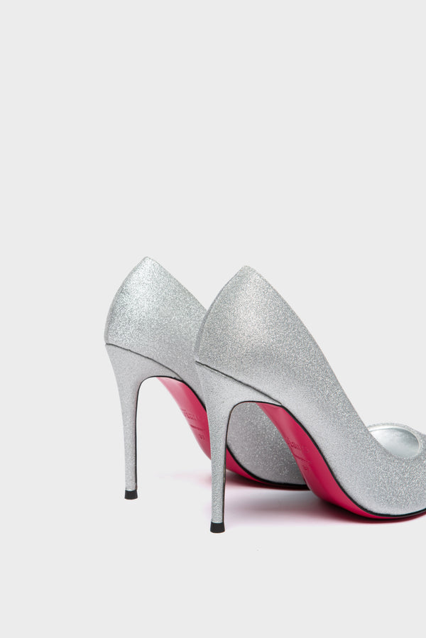 TAYA 100 Pumps in Silber Glitzer von Giaro – Ansicht 9