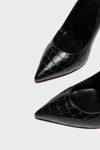 TAYA 100 Pumps in Schwarz Kroko von Giaro – Ansicht 11