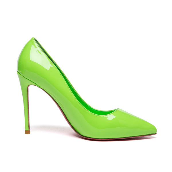 TAYA 100 Pumps in Neongelb von Giaro