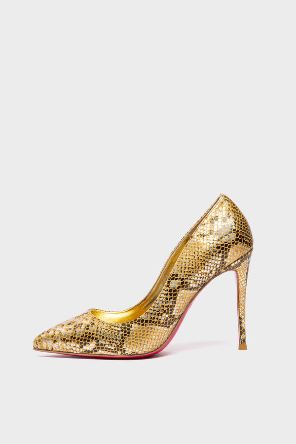 TAYA 100 Pumps in Python Gold von Giaro – Ansicht 5