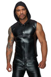 Herren Kapuzenshirt ohne Ärmel H062 | Noir Handmade