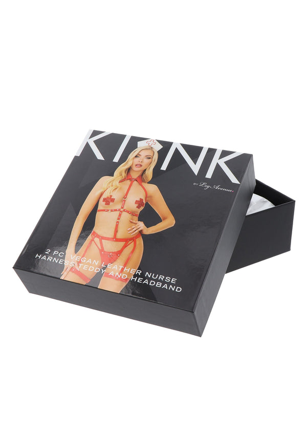 Veganer Lederharness von Leg Avenue – Ansicht 13