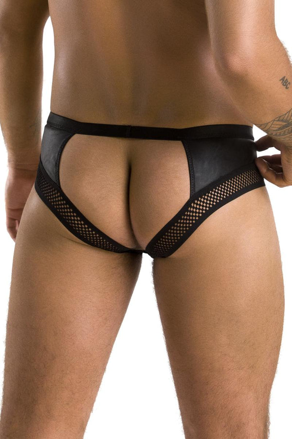 Ouvert-Slip mit Metallkette und Netzeinsatz | Passion Menswear
