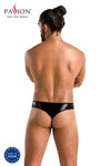 Herren String mit Metallring und Gummibändern aus Wetlook | Passion Menswear