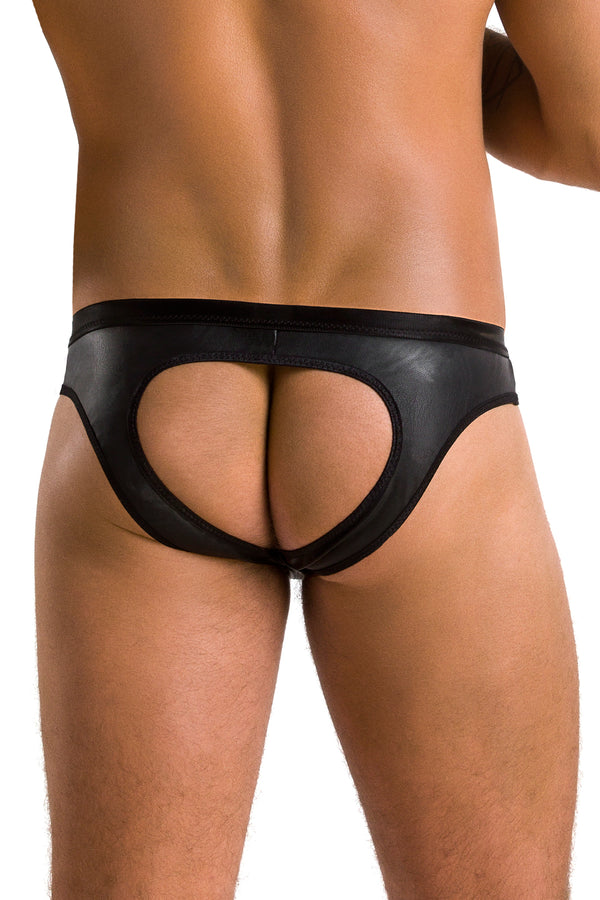 Männer Slip ouvert mit Metallring und Gummibändern | Passion Menswear