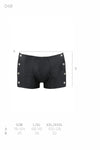 Herren Kunstleder Shorts mit seitlicher Öffnung und Gummibund | Passion Menswear