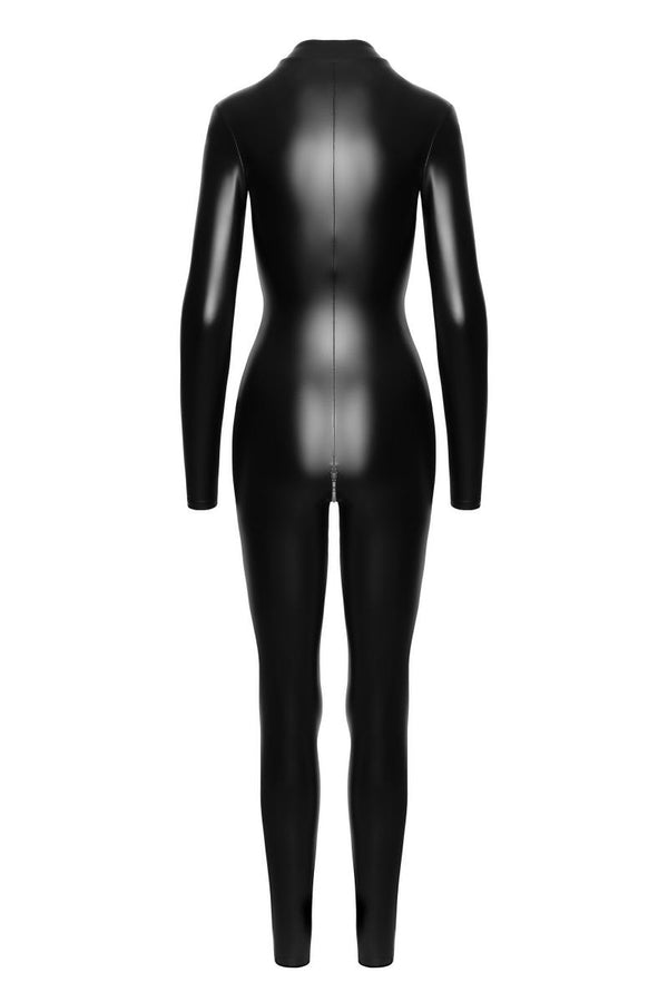 Schwarzer Powerwet Ganzkörper-Catsuit F293 | Noir Handmade