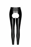 Wetlook Leggings mit offenem Schritt für sinnliche Momente | Noir Handmade
