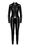 Powerwetlook Catsuit mit rückseitigem Reißverschluss | Noir Handmade