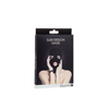 Schwarze elastische Kopfmaske mit praktischen Aussparungen für Gesicht und Augen von Ouch! by Shots – Ansicht 2