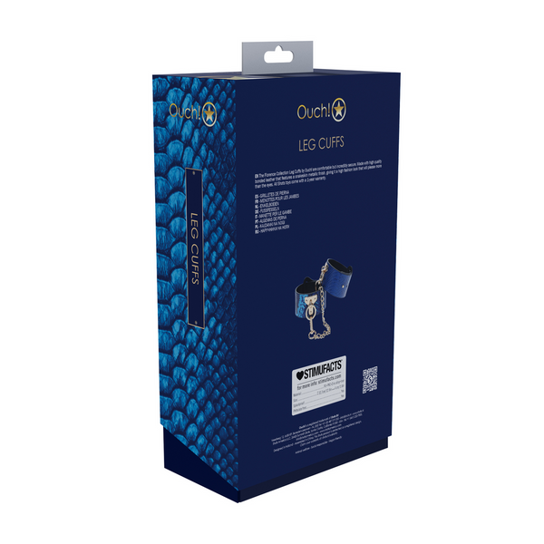 Blaues elegantes glänzendes Knöchelmanschetten Set für modische Akzente von Ouch! by Shots – Ansicht 3